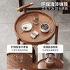 Shadow mahjong table, coffee table, tea cabinet, chess and card room special small side table for playing cards, movable tea table with wheels, trolley, disc side table/removable - second floor (with armrests)