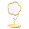 Jingdong Logistics ins flower makeup mirror girl's heart rotatable desktop desktop makeup mirror student dormitory portable makeup mirror flower mirror yellow flower mirror