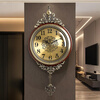 ZUNELL American retro wall clock living room 2026 new light luxury high-end wall clock French European style wall clock high-end Roman numeral style