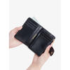 MICHAEL KORS Women's Mini Card Holder Compact, Portable and Practical Folding Wallet with Coin Bag Black F