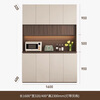 Mi Xin Pet Home Antique Solid Wood Sideboard Against the Wall Integrated Multi-Function Storage Cabinet Wine Cabinet Guest Restaurant Chinese Tea High Cabinet G Type Length 160cm Cream White + Walnut Double Door