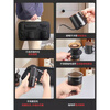 Mongdio hand-brewed coffee pot set outdoor travel camping coffee equipment portable coffee machine gift box Obsidian black-outdoor portable hand-brewed coffee set