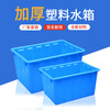 Jingsheng Fengbo large thickened plastic water tank fish farming aquaculture tank industrial water storage tank large capacity breeding tank rectangular storage box turnover box imported material thickened 160L (red and blue order notes)