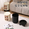 Baiyite trash can household 2025 new model living room kitchen bedroom removable high-value cartoon cute sanitary bucket with wheels large round trash can without lid and wheels