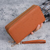 Kangaroo (KANGAROO) Light Luxury Long Women's Wallet 2025 New Fashion Large Capacity Mom Wallet Double Zipper Clutch Mobile Phone Bag Black