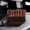 Bincoo military coffee brush grinder desktop gap cleaning solid wood brush can be hung as household bar tools walnut coffee cleaning brush + grinder cleaning brush