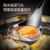 DEATKN German thickened 316 stainless steel soup spoon colander household set hot pot spoon long handle soup large small (small) soup spoon + colander / suitable for small pots 316 stainless steel (extra thick)