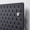 IKEA (IKEA) SKADIS gaming room hole board wall storage entry entrance storage hanging board student dormitory small peg board combination + connecting accessories + clip + storage basket hole board combination black 76x56 cm