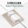 Schneider switch socket Yueyuan series style gold 86 type household frameless one open two or three plug concealed panel one open five holes 1 piece