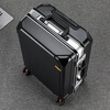 Xiaomi Li high-end suitcase can seat 22 people, suitcase for men and women, 20 boarding case, college student business large capacity, 26 trolley case, supreme aluminum frame, dark gray, 20 inches, boarding size