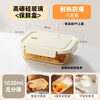 Cui Dahuang food-grade borosilicate glass lunch box microwave heating special office worker lunch box fruit lunch box 1030ml non-separated heat-resistant and explosion-proof