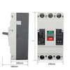 Pupan CDM1-400L molded case circuit breaker 3300 air switch 350A315A250A air switch 3P 400A
