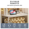 Olin European style computer desk bed computer desk dormitory with bookshelf bed desk study table with backboard-80*40*92cm