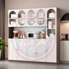 Quanyou cream-style sideboard and wine cabinet integrated multi-functional large-capacity home kitchen French living room storage customization D type + 80 sideboard white 200 long door-to-door package