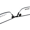 MUISE full titanium series half-rim glasses frame MSPT513 BK black ultra-light titanium optical frame with lens 57mm
