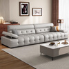 Dudumeijia leather art sofa high back Lawrence 2025 new living room straight high-end sofa MKS908#
