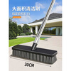 Stainless steel wire brush long handle floor brush outdoor yard moss removal marble scrubbing steel brush 20cm black wire floor brush