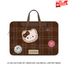 Lugeli Computer Bag Female Cute Kitten Laptop Bag Suitable for Apple Huawei Savior Commuting Travel Handbag Maillard Computer Bag 16 Inch