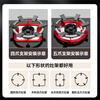 Xin Yingzhi (YINGZHI) gas stove bracket thickened cast steel gas stove bracket anti-slip frame windproof energy-saving cover fire cover suitable for Midea Vantage Skyworth Supor Xiaomi Boss Konka, etc. 2-pack six-ear pot holder | anti-slip and high temperature resistance | four- and five-claw universal upgrade and thickening
