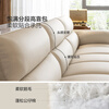 Lin's Home Sofa Living Room 2025 New Simple Cream Style Fabric Piano Key Large Family Straight Row Sofa Furniture BS060