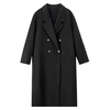Shandubila 100% wool warm woolen coat for women winter women's high-end suit collar long commuter double-sided woolen coat