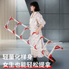 Ladder with step reinforcement and thickening aluminum alloy herringbone ladder folding household climbing stairs telescopic engineering loft 2.0 meters fully reinforced + leg reinforcement