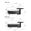 KUKA Modern Simple Microcrystalline Stone Large Capacity Storage Living Room Coffee Table 2025 New Coffee Table Combination DS7213TD-1
