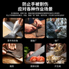Steel wire cut-resistant gloves with level 9 stab-proof, five-finger stainless steel cut-resistant, wear-resistant for cutting meat, fish and vegetables, outdoor carpentry site protective industrial-grade labor protection gloves, 10 pieces, free nylon gloves, strengthened steel wire cut-proof