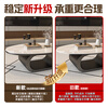 Seaworthy new living room coffee table small apartment simple home modern light luxury high-end Internet celebrity tea table black coffee table slate black frame oval glossy white slate 100