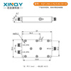 XINQY Xinqiyuan SMA low noise amplifier LNA high linearity 40dB gain 0.02-6G/10G pre-RF signal compensation LNA-2.4G/5.8G-SE (5V, with filter)
