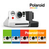 Polaroid Now one-time imaging retro instant camera gift SF cheap 5-inch square pure black package 2 (official + 16 pieces of photo paper + camera bag + exquisite accessories)