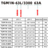TENGEN Tianzheng Electric TGM1N plastic case circuit breaker main switch 100A125A250A400A630A TGM1N-1250L/33001000A