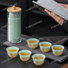 Trendy German quality disposable kung fu tea cup thickened food grade small cup for tea drinking in the office, thickened 100 pieces, tea character + transparent cup holder