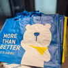 Metro logo supermarket shopping portable woven environmentally friendly bag large capacity 5339528cm blue horizontal large size