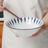 Chiba 8-inch ceramic noodle bowl Japanese tableware ceramic bowl ramen bowl large bowl rice bowl instant noodle bowl soup bowl 2 8-inch noodle bowls