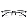 MUISE full titanium series half-rim glasses frame MSPT513 BK black ultra-light titanium optical frame with lens 57mm
