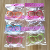Mudis Internet celebrity glasses shaped straws funny creative personality cute and fun children lazy drinking water drinks extra long straws pink glasses straws 7-piece set - free one meter straw brush