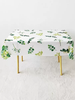 Fantasy forest series 10 price disposable tablecloths kindergarten party pastoral camping rectangular tablecloth household plastic tablecloth 1.4X2.4m cream dessert 10 sheets/bag