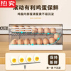 Tuojin German imported quality egg storage box refrigerator kitchen multi-layer egg rolling box side door crisper organizer elegant white + large capacity + timer freshness + egg rolling device