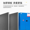 Baigang all-steel explosion-proof cabinet chemical safety cabinet flammable and explosive hazardous chemicals storage cabinet 45 gallon blue thickened version