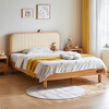 Lin's home children's bed solid wood boy and girl bedroom small apartment side-by-side bed 1.35m princess bed KN5A