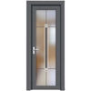 Jieyunmao bathroom door aluminum alloy toilet door simple titanium magnesium new kitchen flat opening toilet bathroom door straight ash type