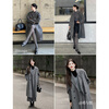 INMAN 2025 Winter Women's New Sheep Wool Double-sided Wool Coat Women's Maillard Reversed Style Long Coat Top Dark Gray M 163-167cm/111-120 Jin