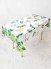 Fantasy forest series 10 price disposable tablecloths kindergarten party pastoral camping rectangular tablecloth household plastic tablecloth 1.4X2.4m cream dessert 10 sheets/bag