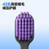 Half-and-half simple high-density soft-bristled toothbrush with wide head and thin base to protect gums, clean and slim 2 pieces
