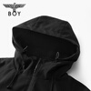 BOY LONDON Men's Jacket Spring and Autumn Three-in-One Polar Fleece Functional Wind Hooded Jacket Women's Top N23082 Black M