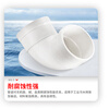 LESSO PVC drainage 90 right angle elbow dn110 white drainage pipe elbow (2 pieces) sewer sewage pipe fittings joint