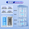 Midea Xiongdundun Pro600L French style multi-door large capacity ultra-thin zero-embedded dual system dual cycle frost-free freshness first level energy efficiency national subsidy (supports Hongmeng Zhilian) BCD-600WUFIPZM (E) Haibei White