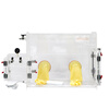 Midele Acrylic Glove Box Laboratory Vacuum Plexiglas Transparent Test Box Inert Gas Laboratory Glove Box Upgraded AGB-2B + Moisture Meter + Oxygen Analyzer + Vacuum Pump