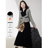 Xinfeiyu Xiaoxiangfeng velvet skirt wool short coat two-piece suit for women in autumn and winter, a complete set of high-end and foreign styles for ladies